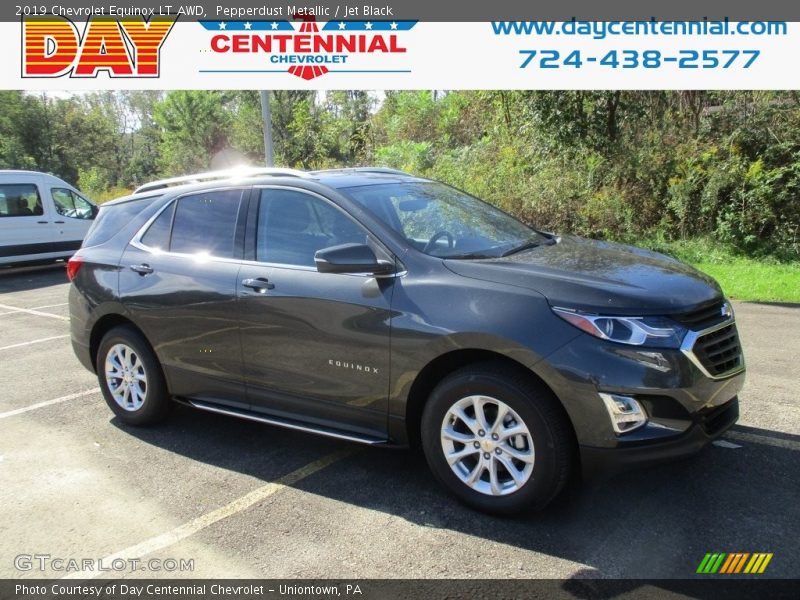 Pepperdust Metallic / Jet Black 2019 Chevrolet Equinox LT AWD