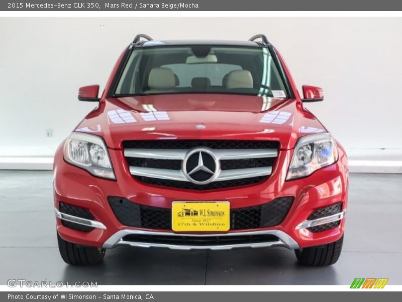 Mars Red / Sahara Beige/Mocha 2015 Mercedes-Benz GLK 350