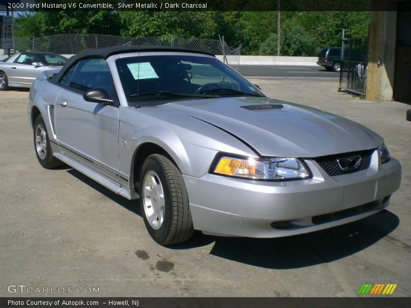 Silver Metallic / Dark Charcoal 2000 Ford Mustang V6 Convertible