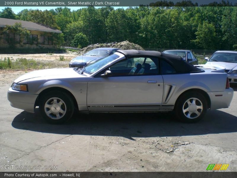 Silver Metallic / Dark Charcoal 2000 Ford Mustang V6 Convertible