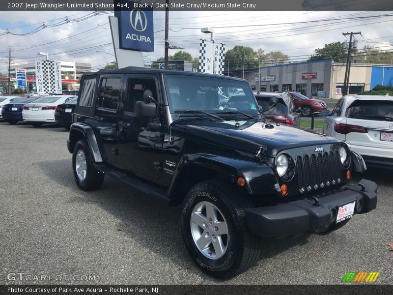 Black / Dark Slate Gray/Medium Slate Gray 2007 Jeep Wrangler Unlimited Sahara 4x4
