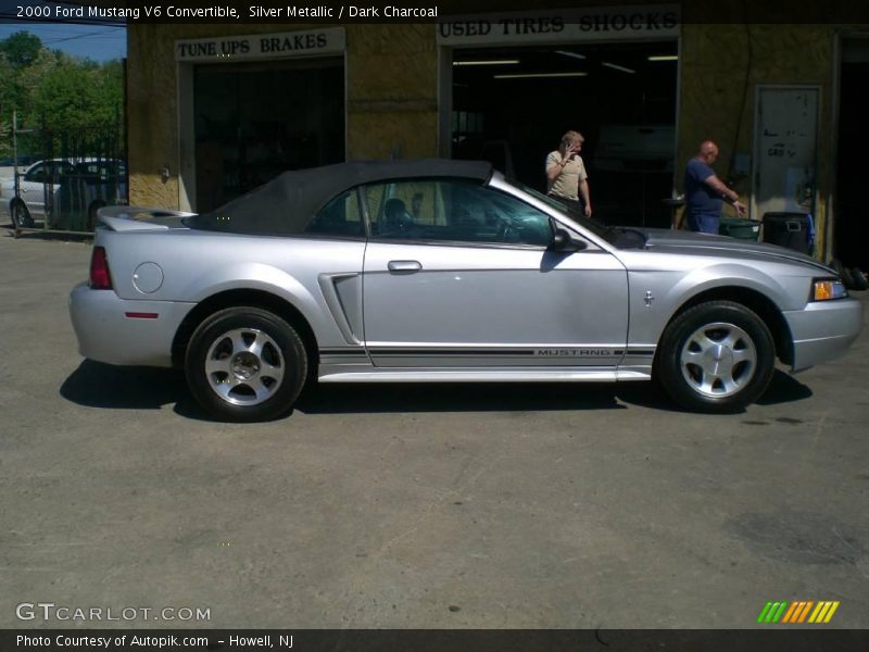 Silver Metallic / Dark Charcoal 2000 Ford Mustang V6 Convertible