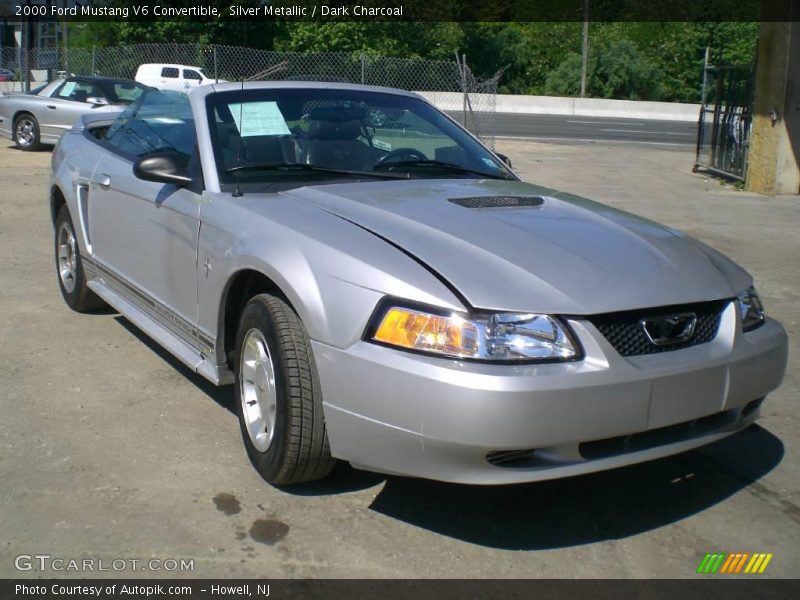 Silver Metallic / Dark Charcoal 2000 Ford Mustang V6 Convertible