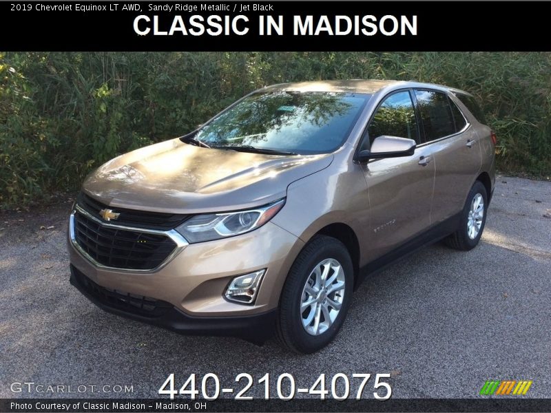 Sandy Ridge Metallic / Jet Black 2019 Chevrolet Equinox LT AWD