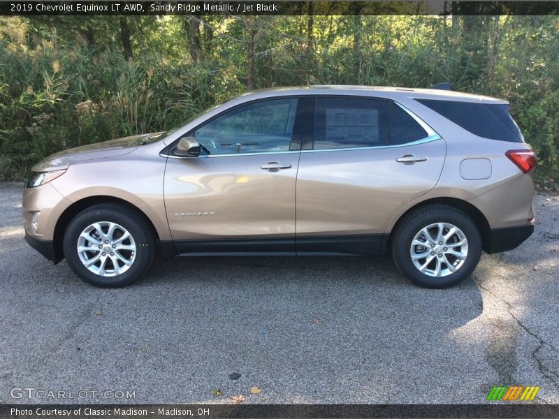Sandy Ridge Metallic / Jet Black 2019 Chevrolet Equinox LT AWD
