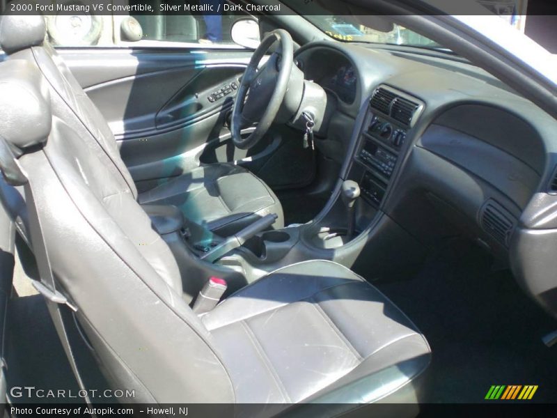 Silver Metallic / Dark Charcoal 2000 Ford Mustang V6 Convertible