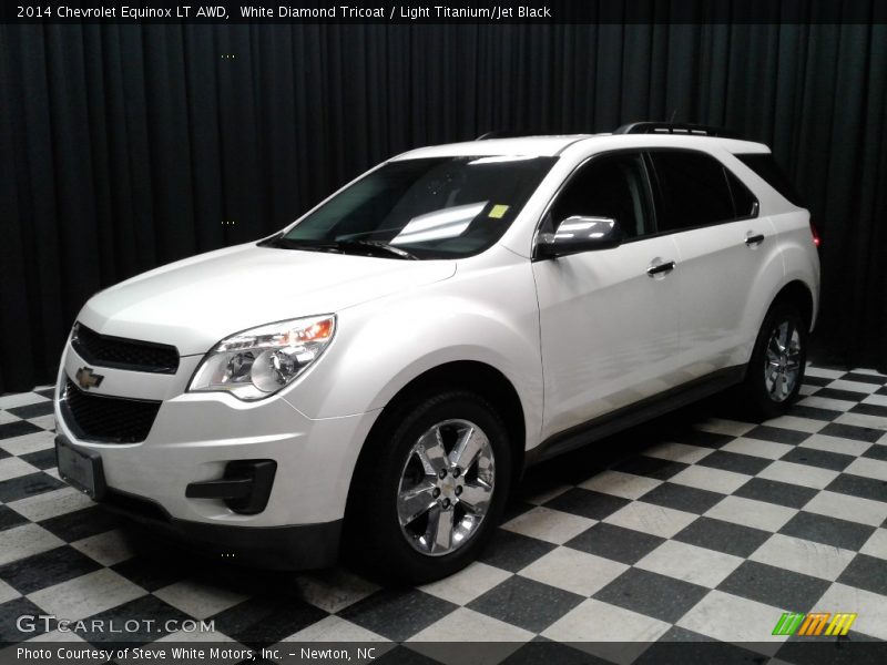 White Diamond Tricoat / Light Titanium/Jet Black 2014 Chevrolet Equinox LT AWD