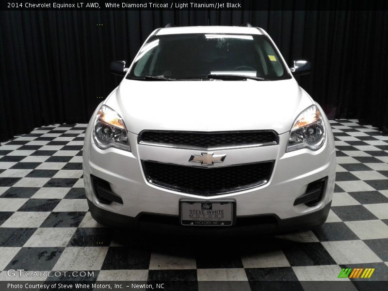 White Diamond Tricoat / Light Titanium/Jet Black 2014 Chevrolet Equinox LT AWD