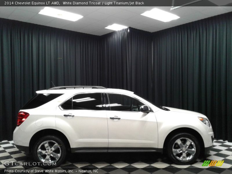White Diamond Tricoat / Light Titanium/Jet Black 2014 Chevrolet Equinox LT AWD