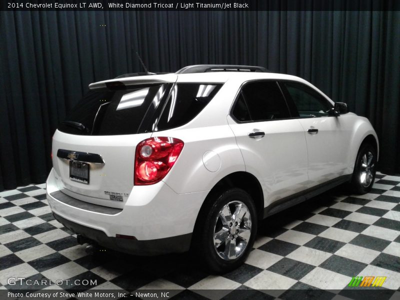 White Diamond Tricoat / Light Titanium/Jet Black 2014 Chevrolet Equinox LT AWD