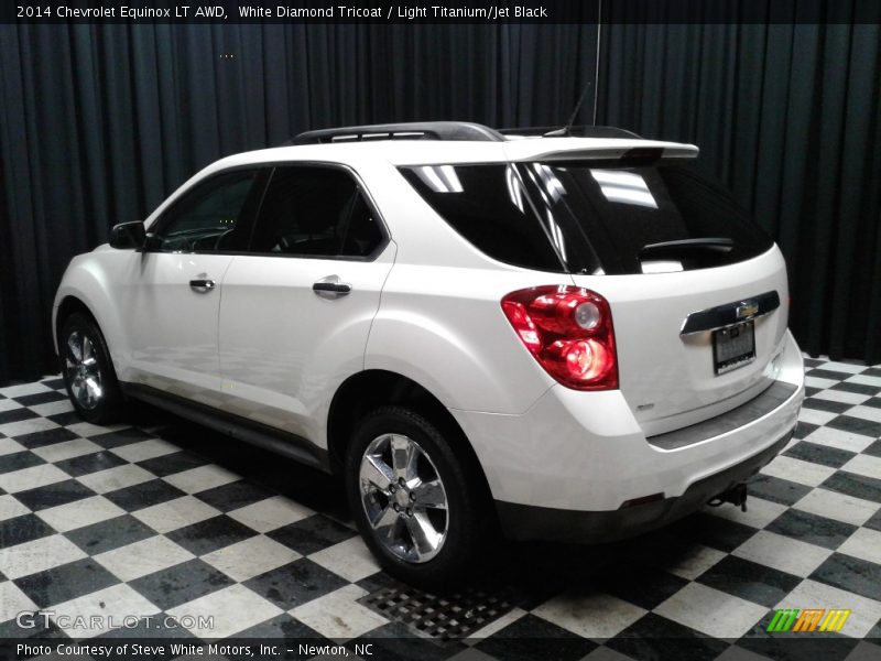White Diamond Tricoat / Light Titanium/Jet Black 2014 Chevrolet Equinox LT AWD