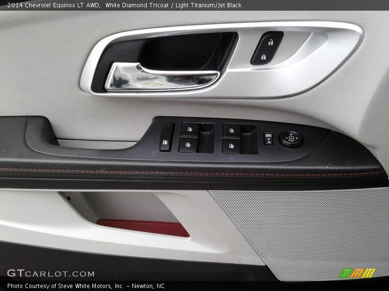 White Diamond Tricoat / Light Titanium/Jet Black 2014 Chevrolet Equinox LT AWD