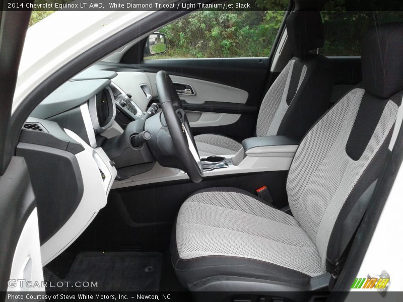 White Diamond Tricoat / Light Titanium/Jet Black 2014 Chevrolet Equinox LT AWD