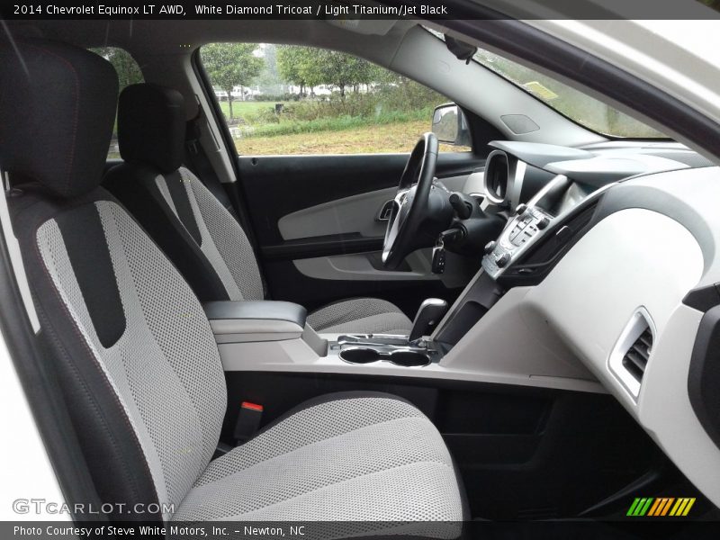 White Diamond Tricoat / Light Titanium/Jet Black 2014 Chevrolet Equinox LT AWD