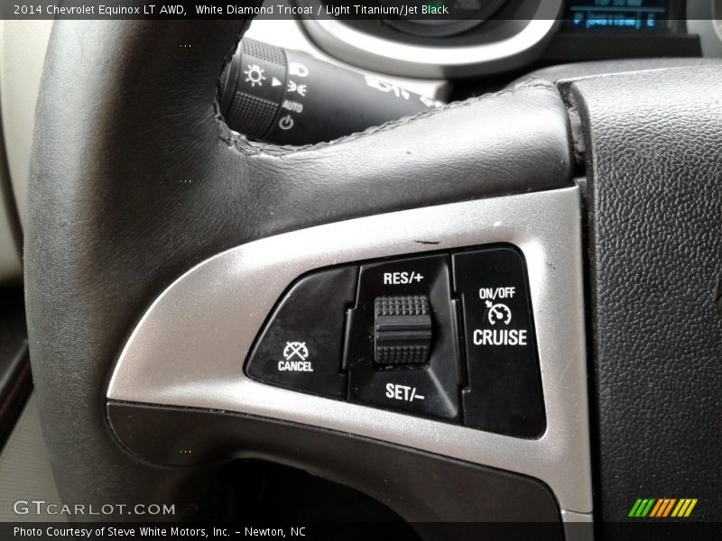 White Diamond Tricoat / Light Titanium/Jet Black 2014 Chevrolet Equinox LT AWD