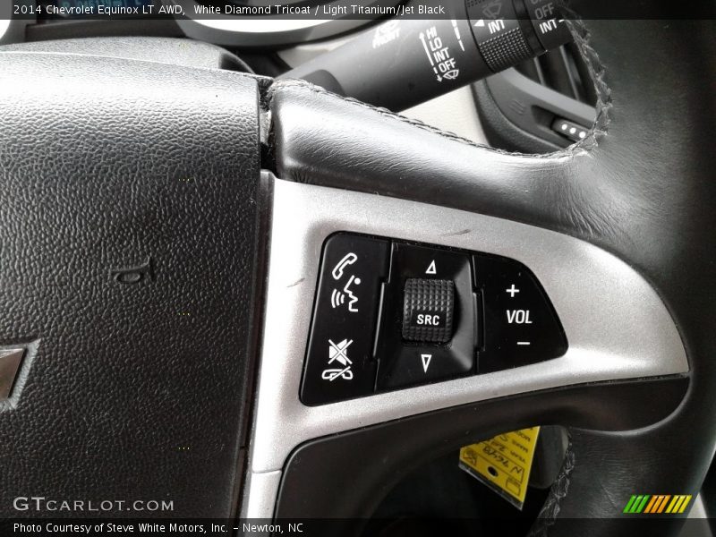 White Diamond Tricoat / Light Titanium/Jet Black 2014 Chevrolet Equinox LT AWD