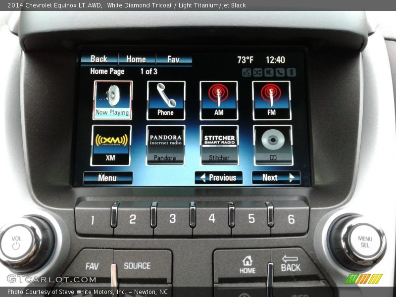 White Diamond Tricoat / Light Titanium/Jet Black 2014 Chevrolet Equinox LT AWD