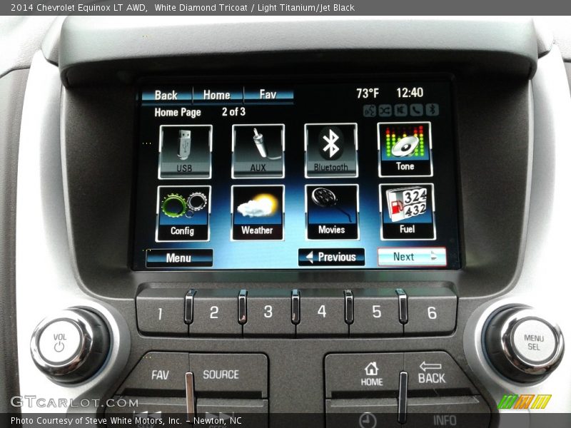 White Diamond Tricoat / Light Titanium/Jet Black 2014 Chevrolet Equinox LT AWD