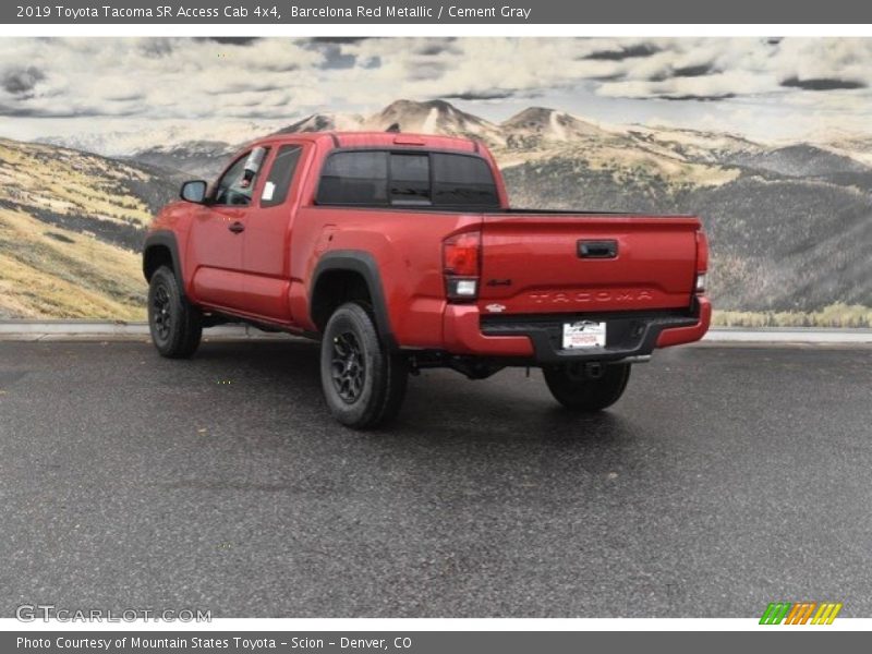 Barcelona Red Metallic / Cement Gray 2019 Toyota Tacoma SR Access Cab 4x4