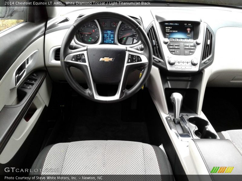White Diamond Tricoat / Light Titanium/Jet Black 2014 Chevrolet Equinox LT AWD