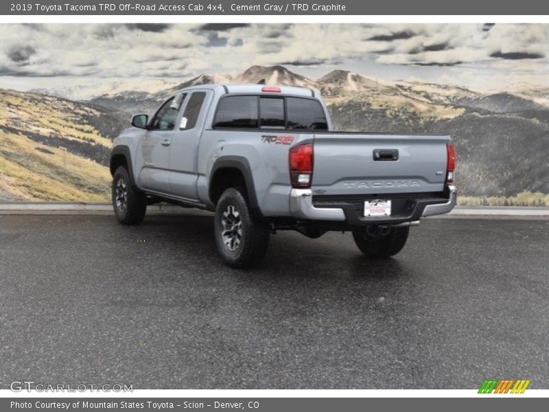 Cement Gray / TRD Graphite 2019 Toyota Tacoma TRD Off-Road Access Cab 4x4