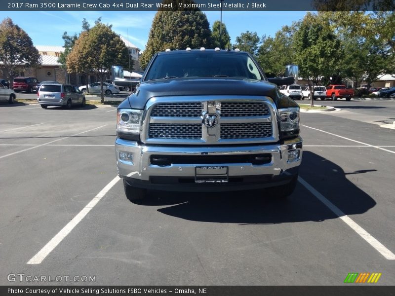 Maximum Steel Metallic / Black 2017 Ram 3500 Laramie Crew Cab 4x4 Dual Rear Wheel