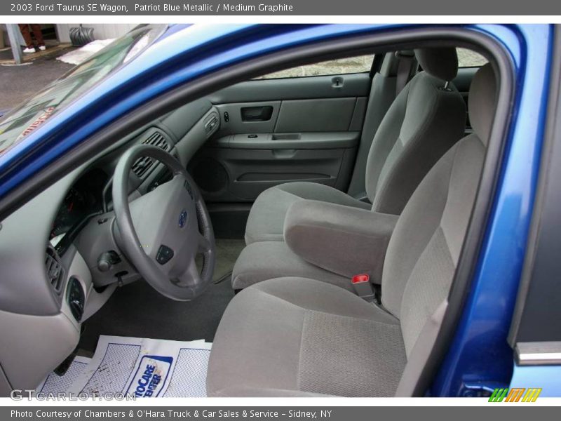 Patriot Blue Metallic / Medium Graphite 2003 Ford Taurus SE Wagon