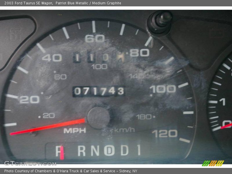Patriot Blue Metallic / Medium Graphite 2003 Ford Taurus SE Wagon