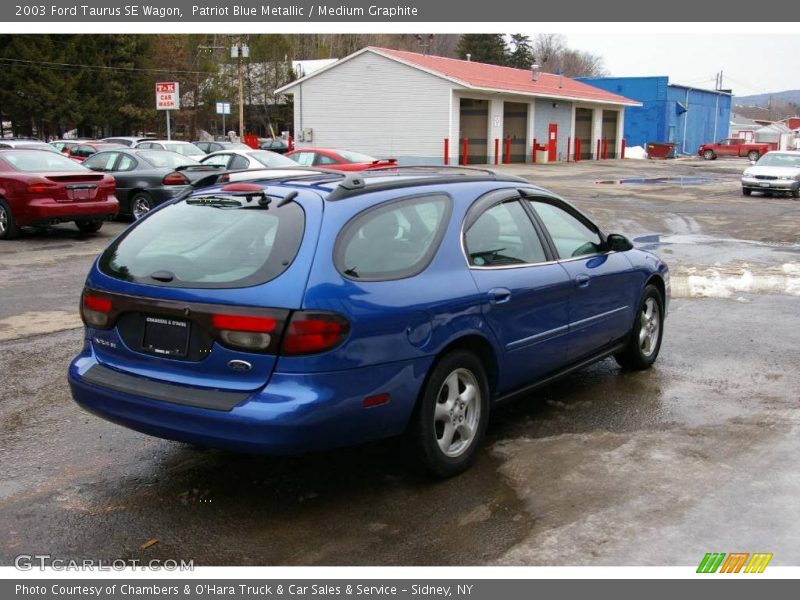 Patriot Blue Metallic / Medium Graphite 2003 Ford Taurus SE Wagon