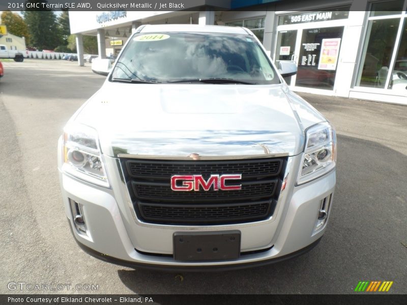 Quicksilver Metallic / Jet Black 2014 GMC Terrain SLE AWD