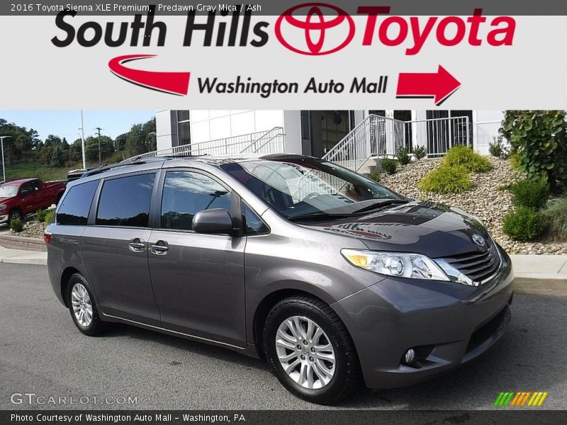 Predawn Gray Mica / Ash 2016 Toyota Sienna XLE Premium