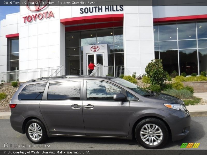 Predawn Gray Mica / Ash 2016 Toyota Sienna XLE Premium