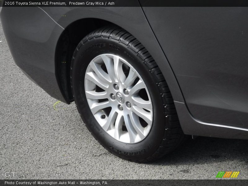 Predawn Gray Mica / Ash 2016 Toyota Sienna XLE Premium