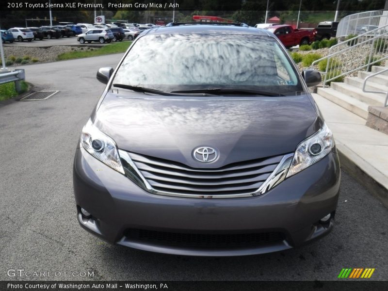 Predawn Gray Mica / Ash 2016 Toyota Sienna XLE Premium