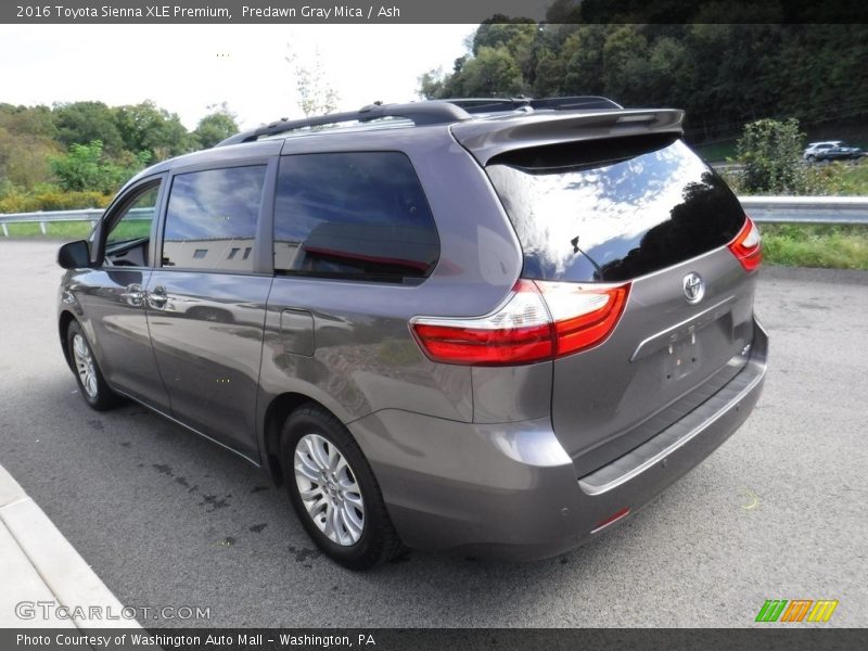 Predawn Gray Mica / Ash 2016 Toyota Sienna XLE Premium