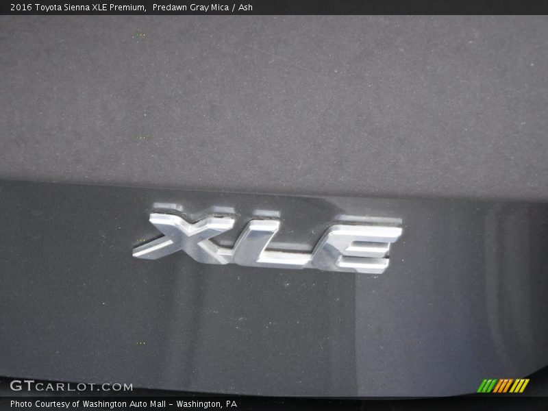 Predawn Gray Mica / Ash 2016 Toyota Sienna XLE Premium