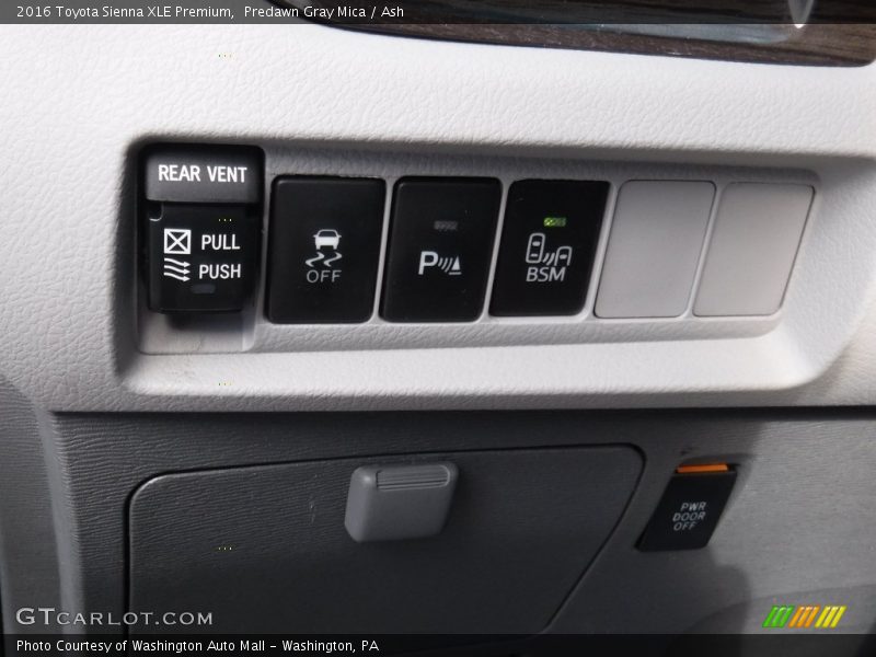 Predawn Gray Mica / Ash 2016 Toyota Sienna XLE Premium