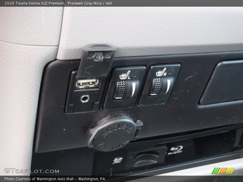 Predawn Gray Mica / Ash 2016 Toyota Sienna XLE Premium