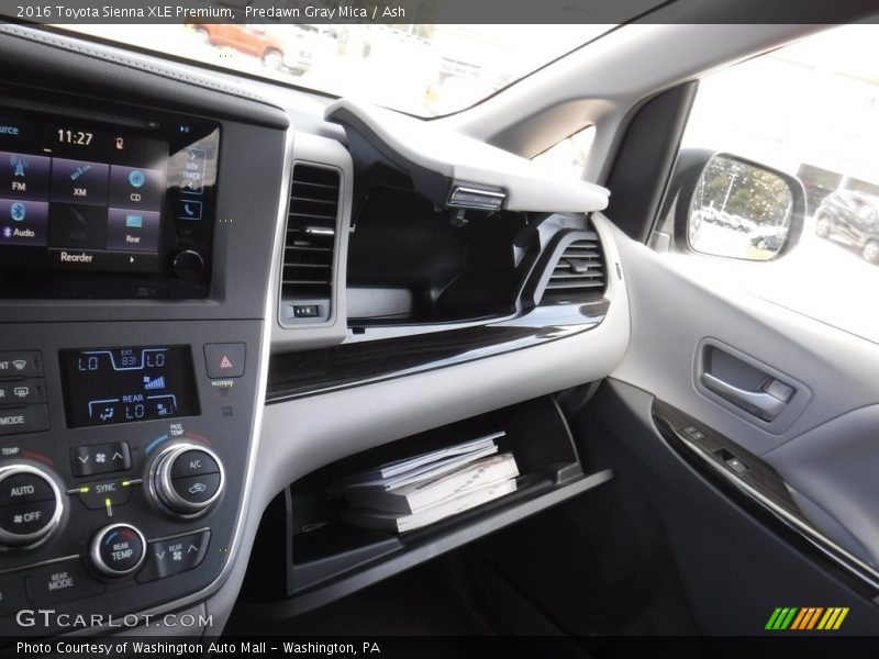 Predawn Gray Mica / Ash 2016 Toyota Sienna XLE Premium
