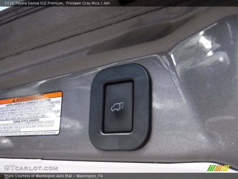 Predawn Gray Mica / Ash 2016 Toyota Sienna XLE Premium