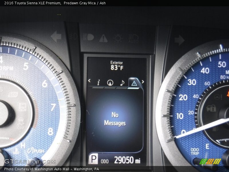 Predawn Gray Mica / Ash 2016 Toyota Sienna XLE Premium