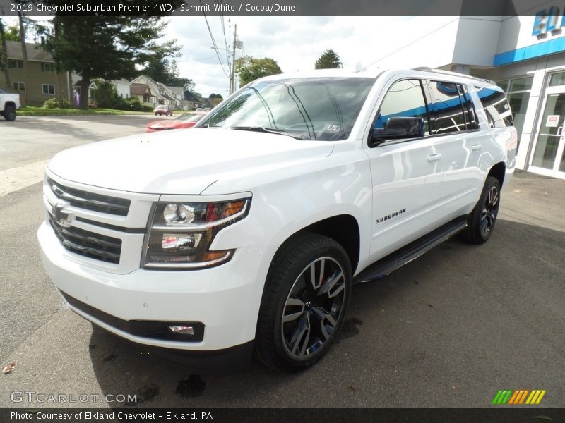 Summit White / Cocoa/Dune 2019 Chevrolet Suburban Premier 4WD