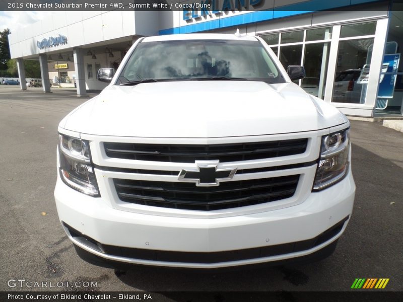 Summit White / Cocoa/Dune 2019 Chevrolet Suburban Premier 4WD