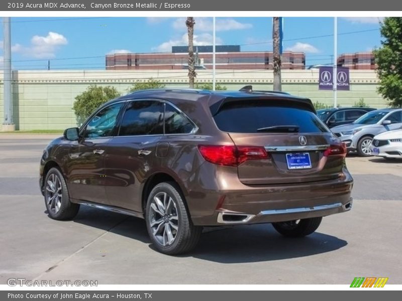 Canyon Bronze Metallic / Espresso 2019 Acura MDX Advance