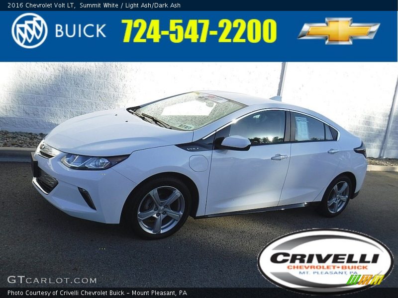 Summit White / Light Ash/Dark Ash 2016 Chevrolet Volt LT