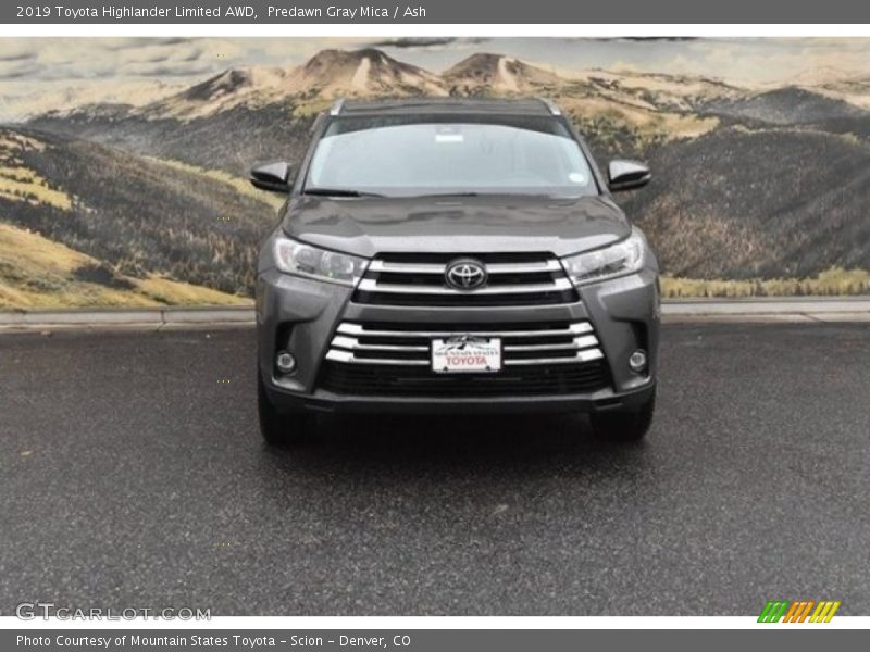 Predawn Gray Mica / Ash 2019 Toyota Highlander Limited AWD