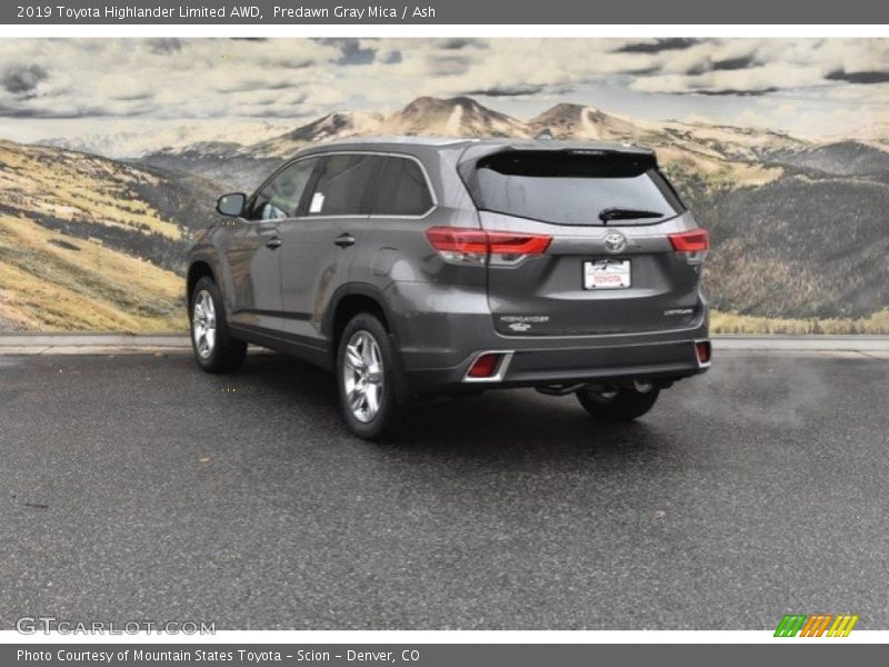 Predawn Gray Mica / Ash 2019 Toyota Highlander Limited AWD