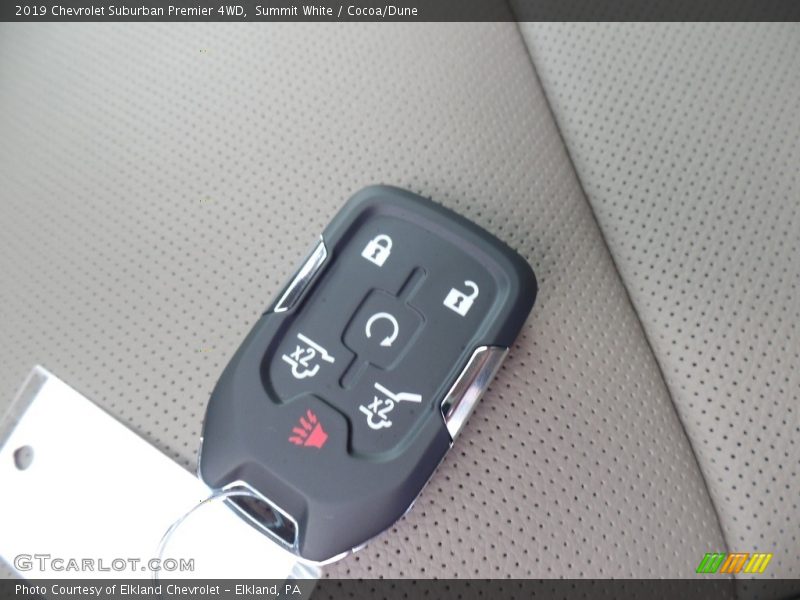 Summit White / Cocoa/Dune 2019 Chevrolet Suburban Premier 4WD