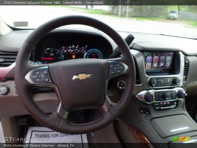Summit White / Cocoa/Dune 2019 Chevrolet Suburban Premier 4WD