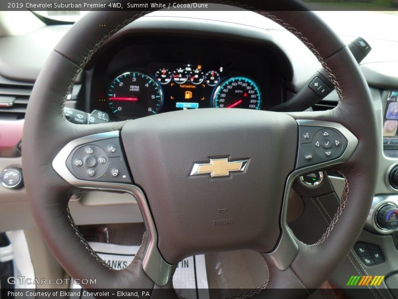 Summit White / Cocoa/Dune 2019 Chevrolet Suburban Premier 4WD